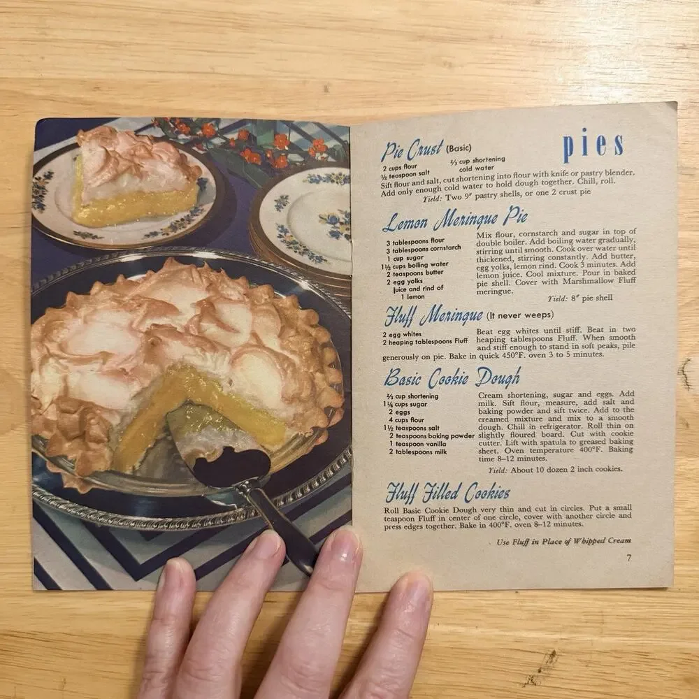 The New Yummy Book 1947 3rd Edition Marshmallow Fluff Vintage Cookbook Recipes